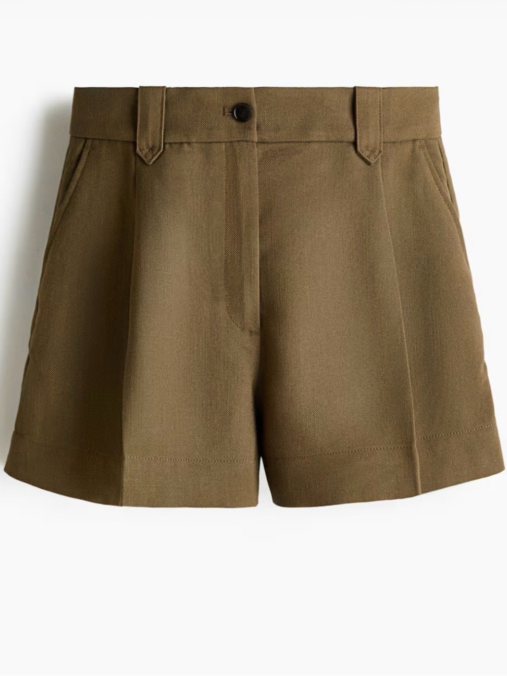 High Waist Shorts in Brown